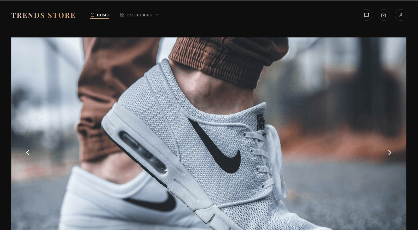 TrendsStore customer e-commerce storefront
